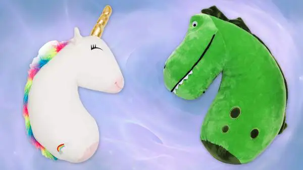 Unicorn & Dinosaur Travel Pillows