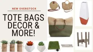  Artificial Grass Tile, Tote Bags & More | New Overstock Loads