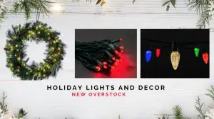 Holiday lights and decor | New Overstock Partially Manifested Load