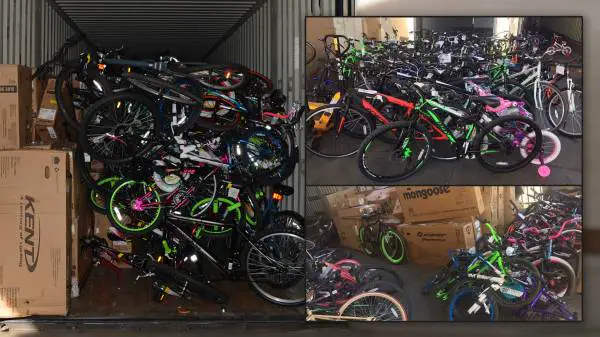 WM Department Store Return Bicycle Truckloads