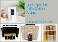 Labels, Spice Jars, Coffee Stations & More | New Overstock Manifested Load