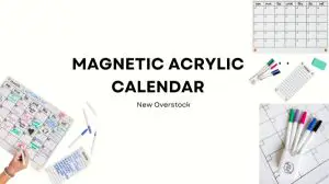 Magnetic Acrylic Calendar with Acrylic Notepad | New Overstock Manifested Load