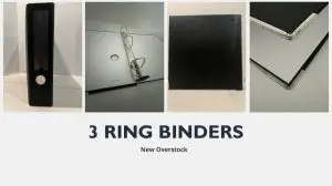 3 Ring Binders | New Overstock Manifested Loads