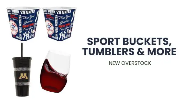  Sports Tumblers, Buckets & More | New Overstock Manifested Load