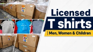 Assorted Licensed Tshirts for Men, Women & Children - 1,100 units | Irregulars Unmanifested Pallets